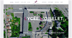 Desktop Screenshot of lycee-oiselet.fr